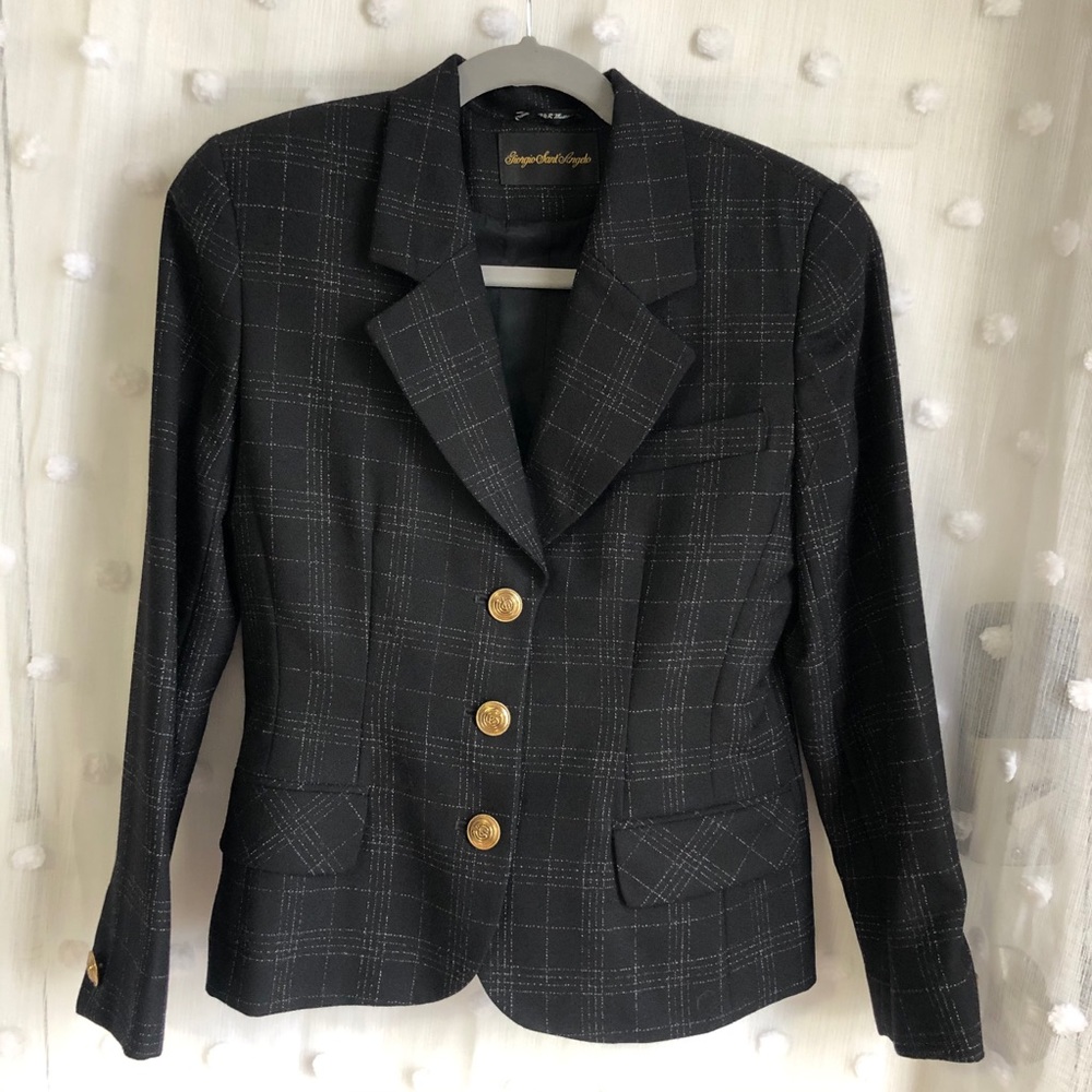 Vintage Blazer 100% Wool Giorgio Sant Angelo